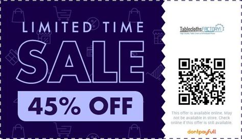 Get up to 35 off on your purchases with our codes, and start saving today. . Tableclothsfactory discount codes